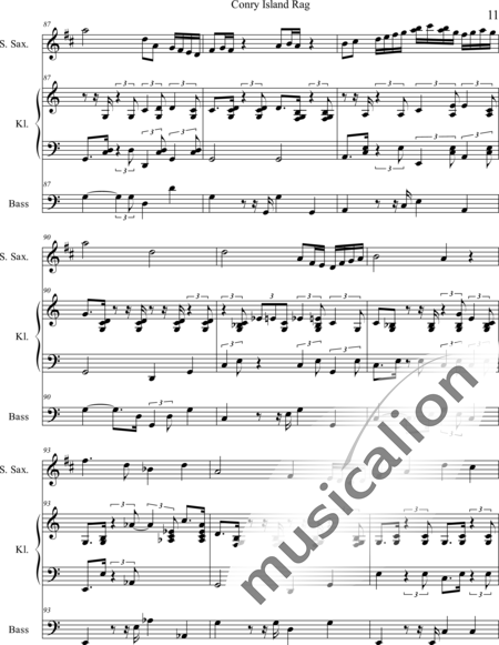 Weidner, Herb: Coney Island Rag - Klarinette+Kl+Eb:11