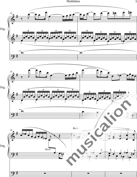 Dupont, Gabriel: Meditation - Orgel>mPed:5