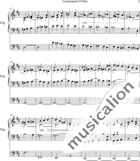 Guilmant, Felix Alexandre: Communion D-Dur - Orgel>mPed:5