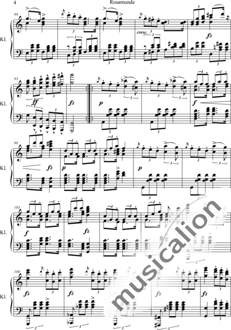 Schubert, Franz (Peter): Rosamunde - Klavier:4