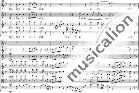 Stufler, Robert: Missa barocca - Kyrie - Chor>SATB+[ObC+KlarB2]+TrpB+Org+[Vl2+Vla+Vc+Kb]:5