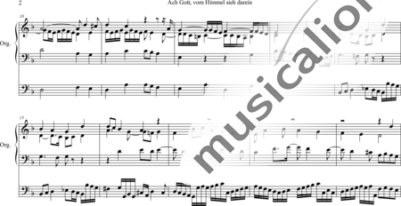 Vetter, Andreas Nicolaus: Ach Gott, vom Himmel sieh darein Vers 2 Fuge [Oh God, from Heaven (see this: Ver - Órgano>cPed:1