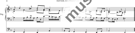 Vetter, Andreas Nicolaus: Ach Gott, vom Himmel sieh darein Vers 2 Fuge [Oh God, from Heaven (see this: Ver - Órgano>cPed:3