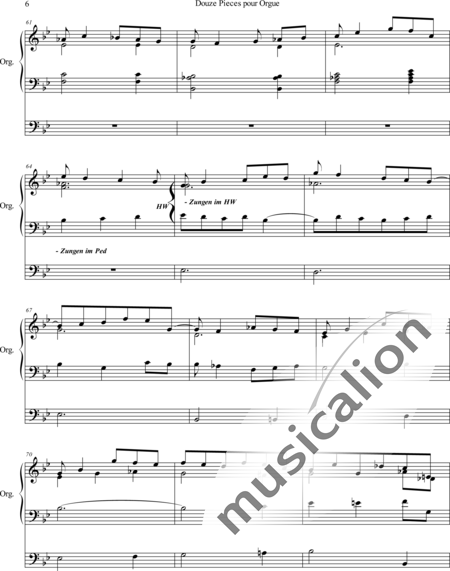 Loret, Clement: Twelve Pieces for Organ, No. 1 Allegro maestoso - Organ>wped:6
