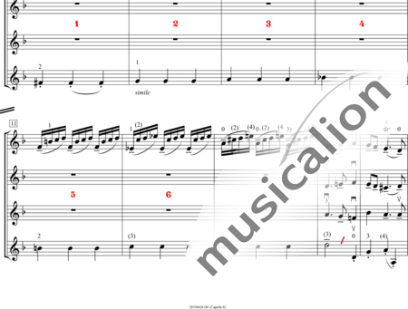 Torelli, Giuseppe : Weihnahtskonzert, 2.Satz - Violine 4:1