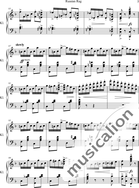 Cobb, George L.: Russian Rag - Klavier:5