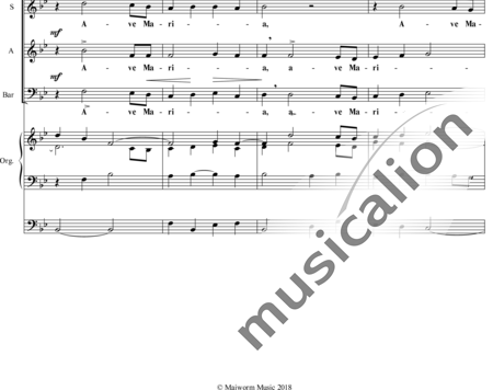 Piel, Peter: Ave Maria - Chor>SAB+Orgel:1
