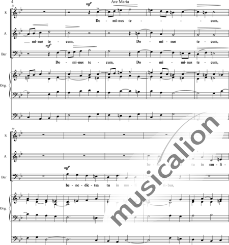 Piel, Peter: Ave Maria - Chor>SAB+Orgel:4