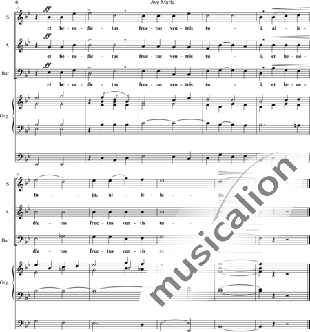 Piel, Peter: Ave Maria - Chor>SAB+Orgel:6