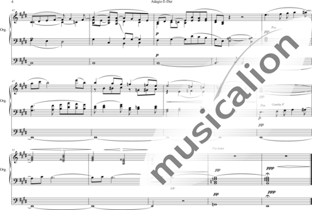 Bridge, Frank: Adagio E-Dur - Orgel>mPed:3