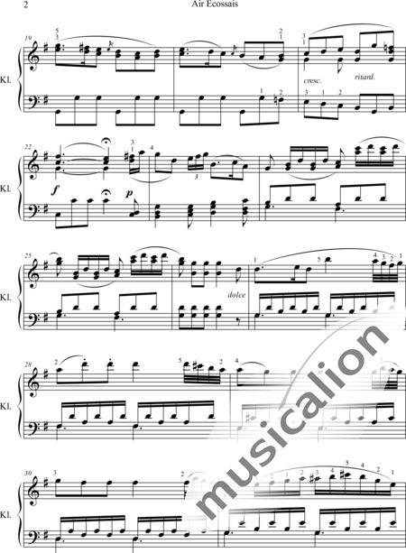 Czerny, Carl: Air ecossais (Scottish air) - Piano:2