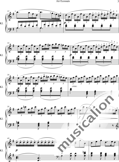 Czerny, Carl: Air ecossais (Scottish air) - Piano:3