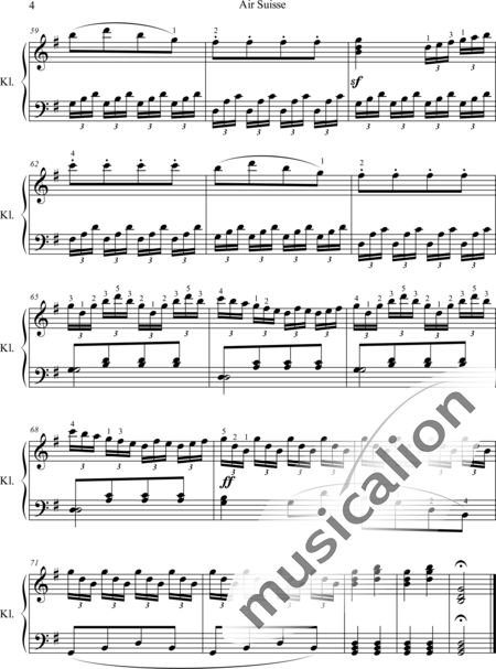 Czerny, Carl: Air Suisse - Klavier:4