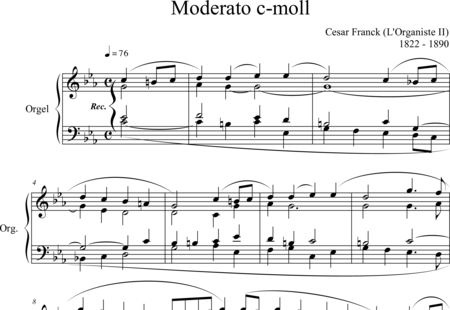 Franck, César: Moderato c-moll - Orgel:0