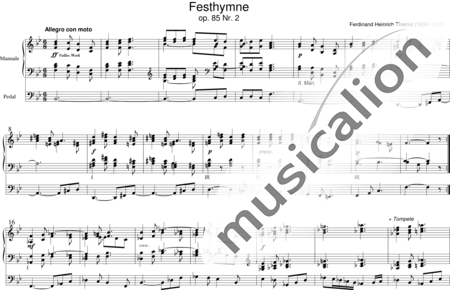 Thieriot, Ferdinand: Festhymne - Orgel>mPed:0