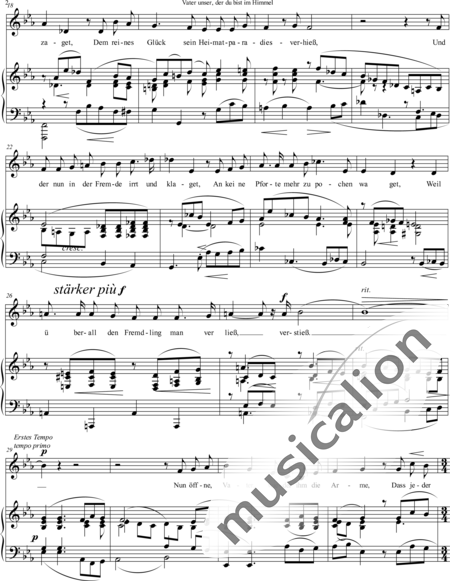 Cornelius, Peter: Vater unser - Solo>Alt+Klavier:2