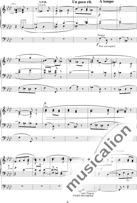 Gigout, Eugène: Cortège rustique - Orgel>mPed:6