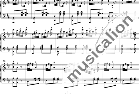 Adam, Adolphe Charles: Mazurka - Klavier:1