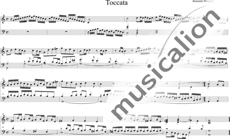 Pasquini, Bernardo: Toccata in G - Orgel>mPed:0