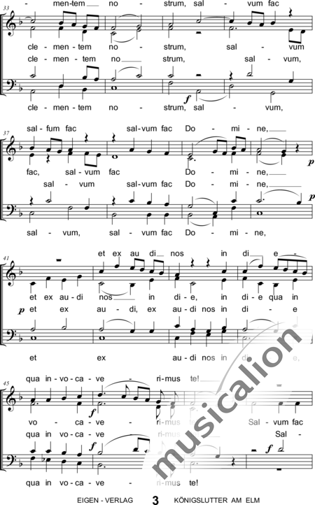 Loewe, Carl
: Salvum fac regem - Coro>SATB:3
