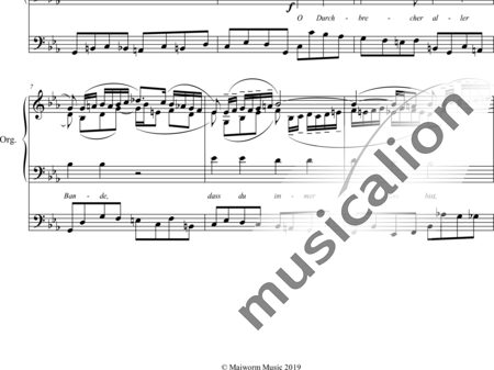Karg-Elert, Sigfrid : O Durchbrecher aller Bande (O Thou Who Breakest All Bonds) - Organ>wped:1