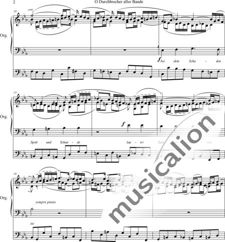 Karg-Elert, Sigfrid : O Durchbrecher aller Bande (O Thou Who Breakest All Bonds) - Organ>wped:2