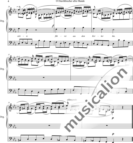 Karg-Elert, Sigfrid : O Durchbrecher aller Bande (O Thou Who Breakest All Bonds) - Organ>wped:4