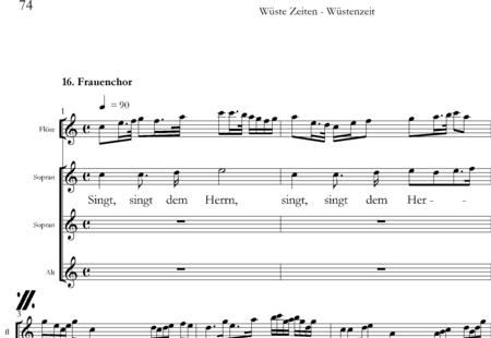 Arning, Eberhard: Wüste Zeiten - Wüstenzeit-16 - Chor>SSA+Flöte:0