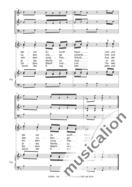 Branböck, Joseph: Adventslied - Chor>SA+Org+[Vl2+Vc]:4