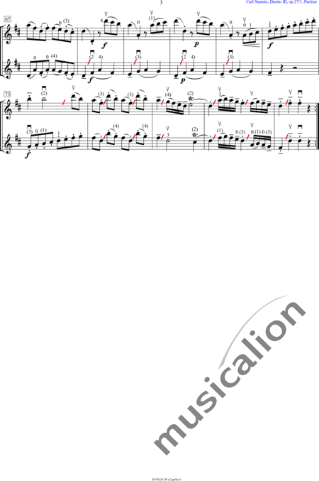 Stamitz, Karl
: Duetto I - Violín 2:3