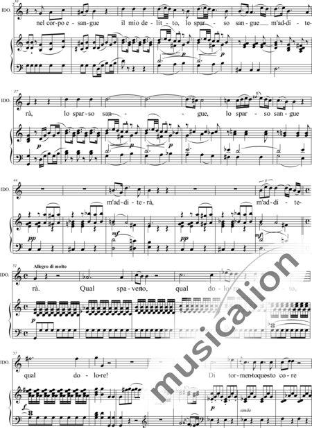 Mozart, Wolfgang Amadeus: Vedrommi intorno [I Shall See About Me] - Solo>Ten+Piano:2