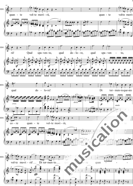 Mozart, Wolfgang Amadeus: Vedrommi intorno [I Shall See About Me] - Solo>Ten+Piano:3