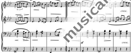 Reger, Max: Andantino (17) - Piano>4manos:1