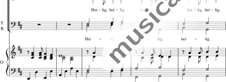 Wölk, Erwin: Kleine Deutsche Messe: Sanctus - Chor>SATB+Orgel>mPed:1