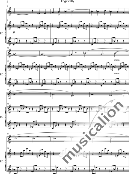 LiPuma, Nelly: Cryptically - Solo>sop+Piano:4