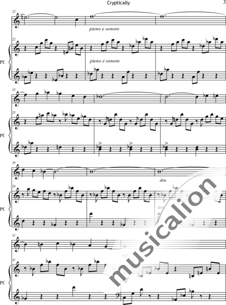 LiPuma, Nelly: Cryptically - Solo>sop+Piano:5