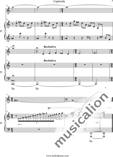 LiPuma, Nelly: Cryptically - Solo>sop+Piano:9