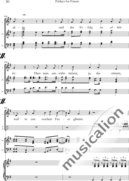 Arning, Eberhard: Fridays for Future - Choir>SATB+Perc+[Pf+Ky]:30
