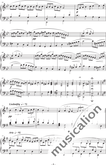 Hecker, Hartmut: Ballade in e (Ballad in E) - Piano:4