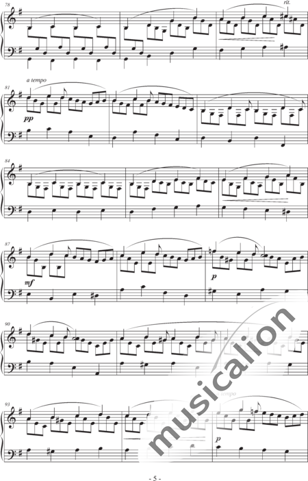 Hecker, Hartmut: Ballade in e (Ballad in E) - Piano:5