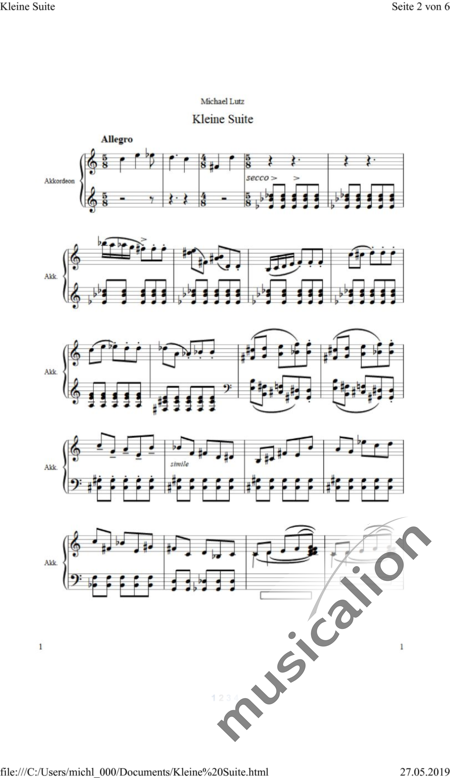 Lutz, Michael: Allegro, 1.Satz - Akkordeon:2