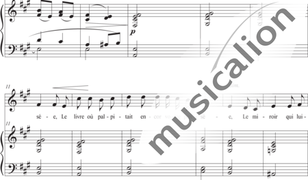 Ferrari, Gustave: Le Miroir - Solo>Ten+Klavier:1