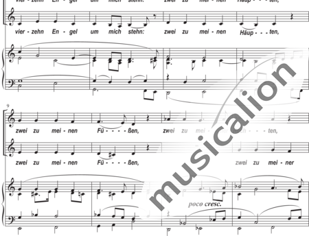 Humperdinck, Engelbert: Abendsegen - Chor>SA+Klavier:1