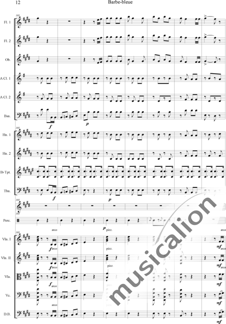 Offenbach, Jacques
: Barbe-bleue - Violín 2+Viola+Violoncello+Contrabajo+Flauta 2+Oboe+Clarinete  2+Fagot+Percusión 4+Trombón+Corno  2+Trompeta  2:12