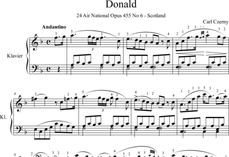 Czerny, Carl
: Donald - Piano:0