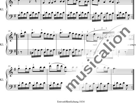 Czerny, Carl: Air Suisse - Klavier:1