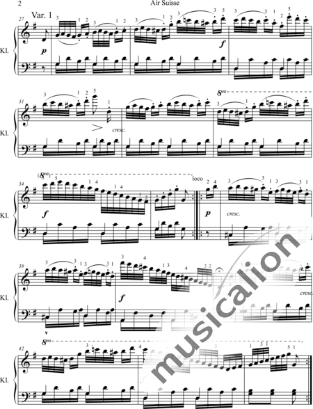 Czerny, Carl: Air Suisse - Klavier:2