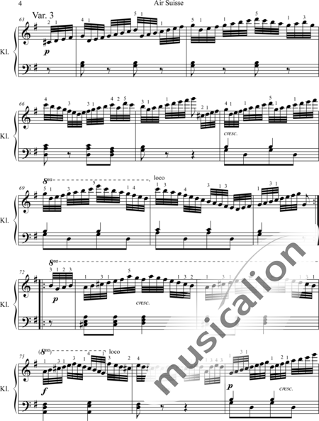 Czerny, Carl: Air Suisse - Klavier:4