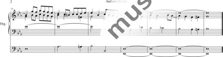Geissler, Carl: Andante E-sharp major - Órgano>cPed:1