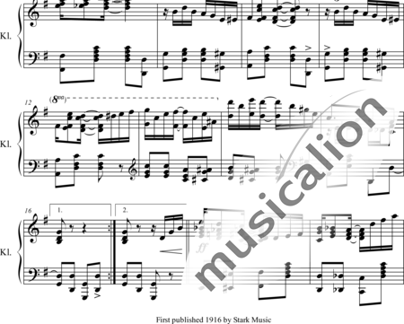 Scott, James: Honey Moon Rag - Klavier:1